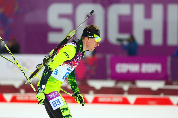 Biathlon Men's Sprint 10 km — Stock Photo, Image