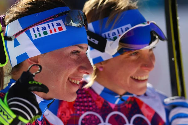 Bayanlar Skiathlon — Stok fotoğraf