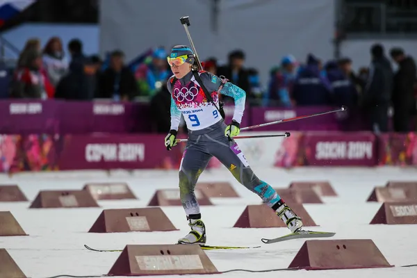 Biatlon vrouwen 7,5 kilometer sprint — Stockfoto