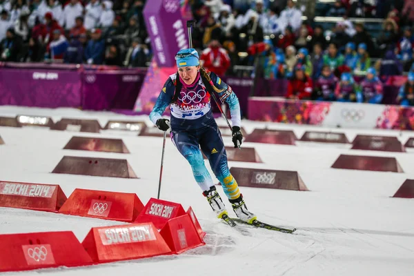 Biatlon vrouwen 7,5 kilometer sprint — Stockfoto