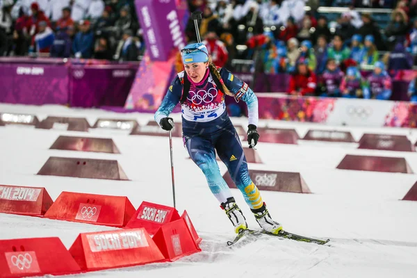 Biatlon žen 7,5 km sprint — Stock fotografie