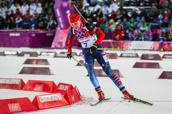 Biatlon žen 7,5 km sprint — Stock fotografie