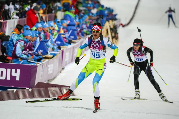 Biatlon vrouwen 7,5 kilometer sprint — Stockfoto