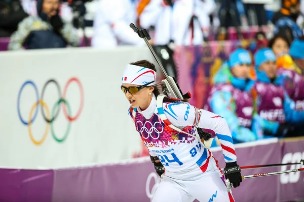 Biatlon Kadınlar 7.5 km sprint — Stok fotoğraf