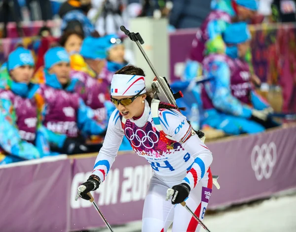 Biatlon žen 7,5 km sprint — Stock fotografie