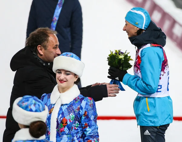 Biatlon Kadınlar 7.5 km sprint — Stok fotoğraf