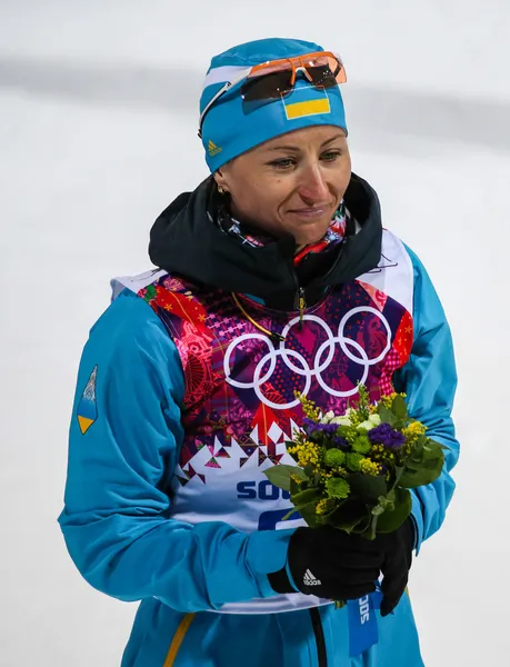 Biathlon Donna 7,5 km Sprint — Foto Stock