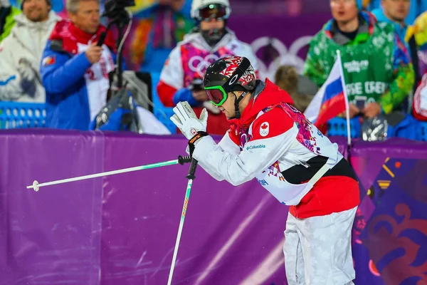 Freestyle skiing Men's Moguls Final — Stock Photo, Image