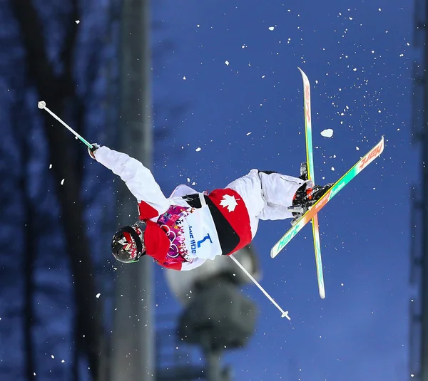 Freestyle skiing Men's Moguls Final — Stock Photo, Image