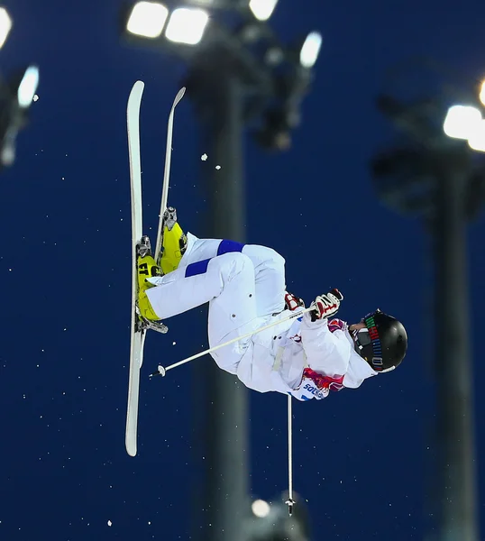 Freestyle skiing Men's Moguls Final — Stock Photo, Image