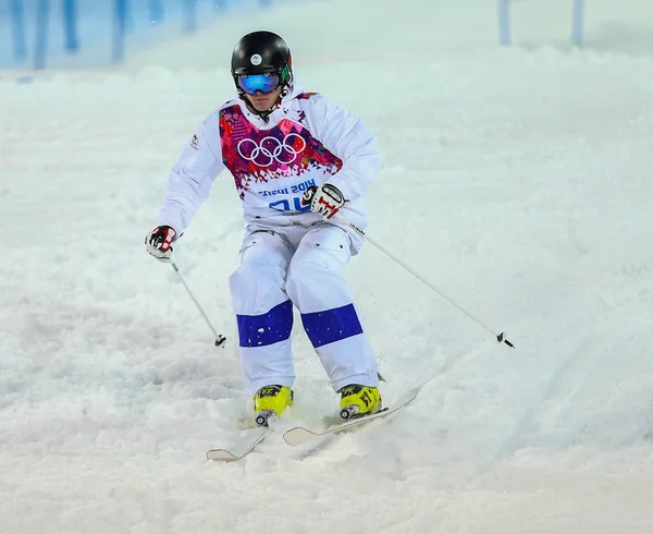 Finale der Freestyle-Ski-Buckelpiste der Herren — Stockfoto