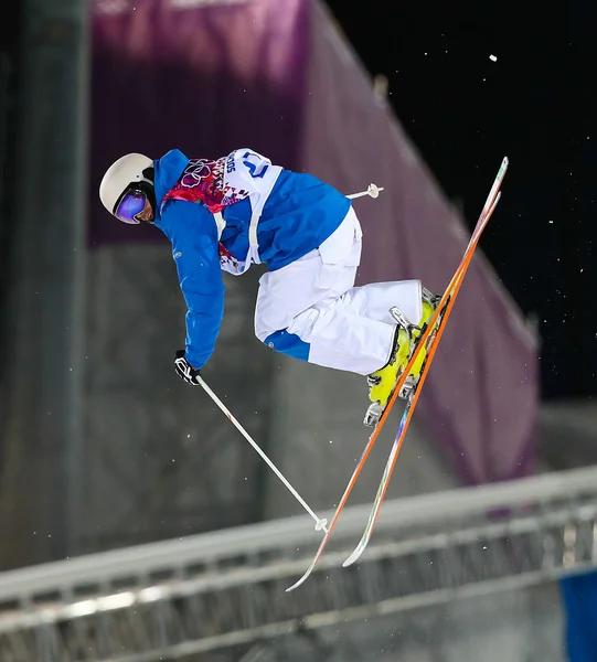 Finale der Freestyle-Ski-Buckelpiste der Herren — Stockfoto