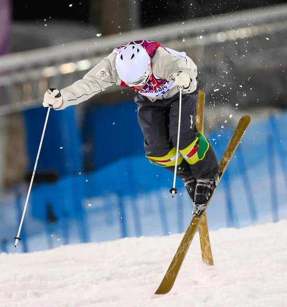 Freestyle skiing Men's Moguls Final — Stock Photo, Image