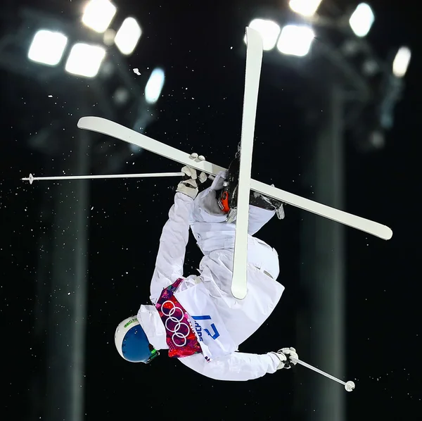 Freestyle skiing Men's Moguls Final — Stock Photo, Image