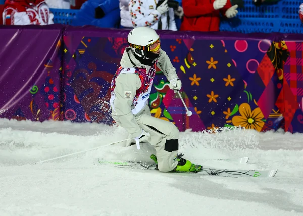 Freestyle skiing Men's Moguls Final — Stock Photo, Image