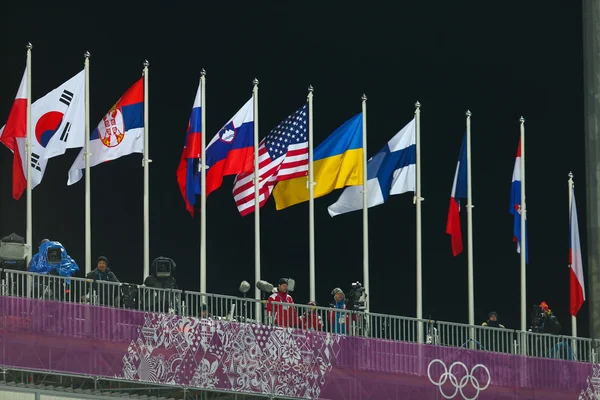 Freestyle esquí Hombres Moguls Final — Foto de Stock