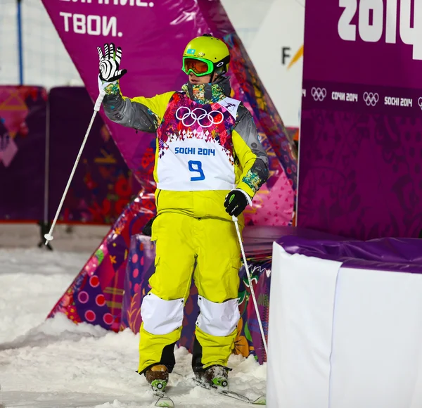 Vrije stijl skiën mannen moguls finale — Stockfoto