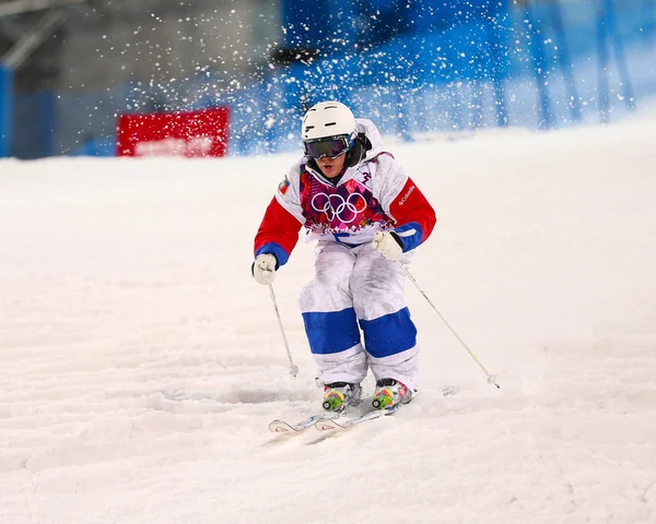 Finale der Freestyle-Ski-Buckelpiste der Herren — Stockfoto