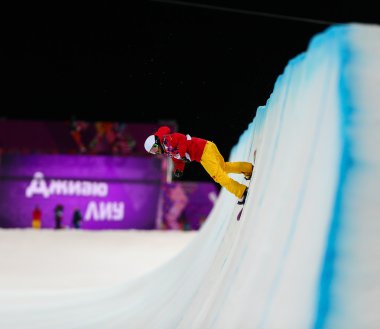 snowboard. Bayanların halfpipe yeterlilik