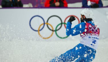 serbest stil Kayak. Erkekler antenler yeterlilik