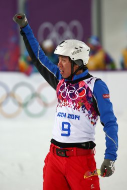 serbest stil Kayak. Erkekler antenler final