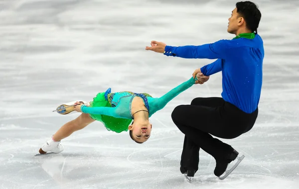 Figure Skating. Pairs Short Program — Stock Photo, Image