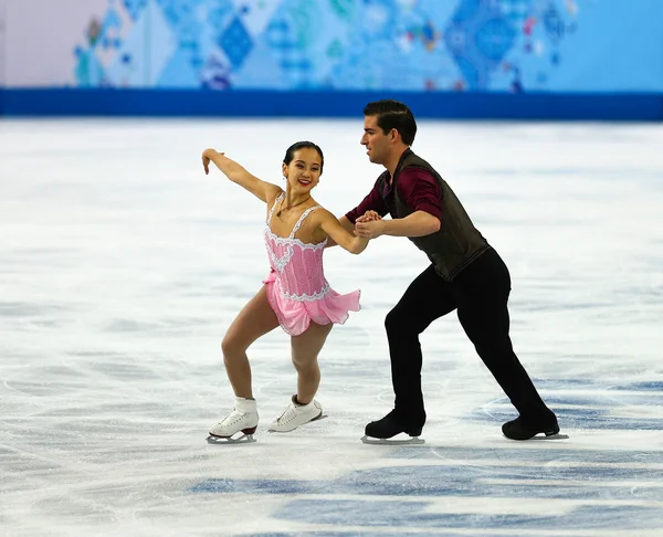 Figure Skating. Pairs Short Program — Stock Photo, Image