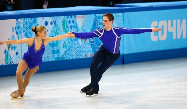 Pattinaggio artistico. Coppie Short Program — Foto Stock