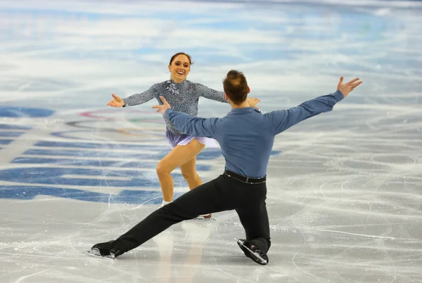 Figure Skating. Pairs Short Program — Stock Photo, Image