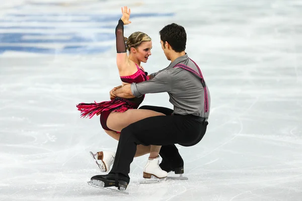 Pattinaggio artistico. Coppie Short Program — Foto Stock