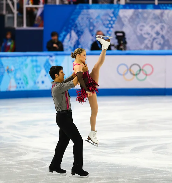 Patinaje artístico. Pairs Programa corto — Foto de Stock