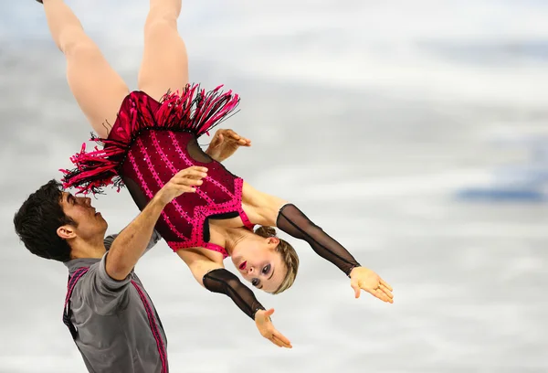 Pattinaggio artistico. Coppie Short Program — Foto Stock