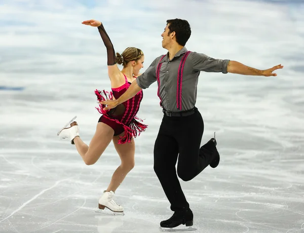 Figure Skating. Pairs Short Program — Stock Photo, Image