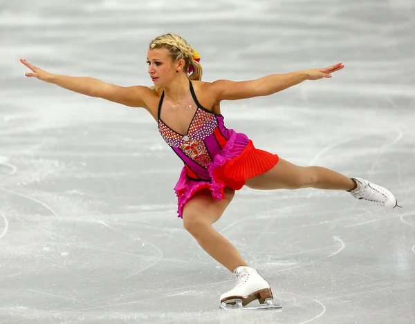 Kunstschaatsen. paren kort programma — Stockfoto