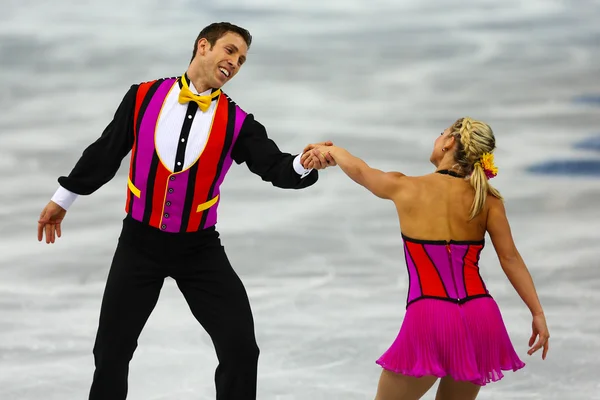 Figure Skating. Pairs Short Program — Stock Photo, Image