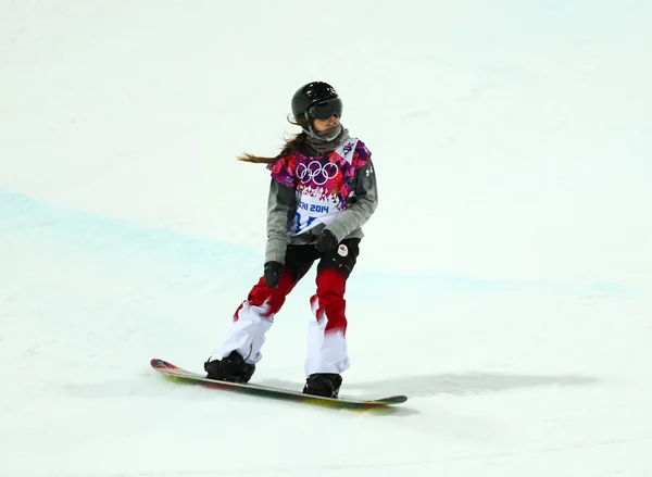 Snowboard. Clasificación de medias pipas para damas — Foto de Stock