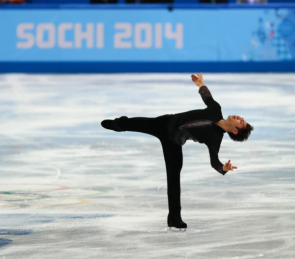 Artistik Patinaj. Erkekler kısa program — Stok fotoğraf