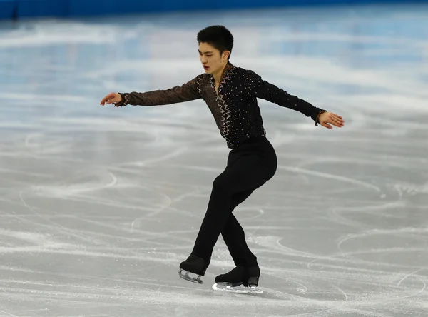 Patinage artistique. Programme court pour hommes — Photo