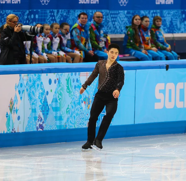 Artistik Patinaj. Erkekler kısa program — Stok fotoğraf