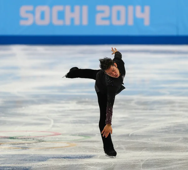 Artistik Patinaj. Erkekler kısa program — Stok fotoğraf