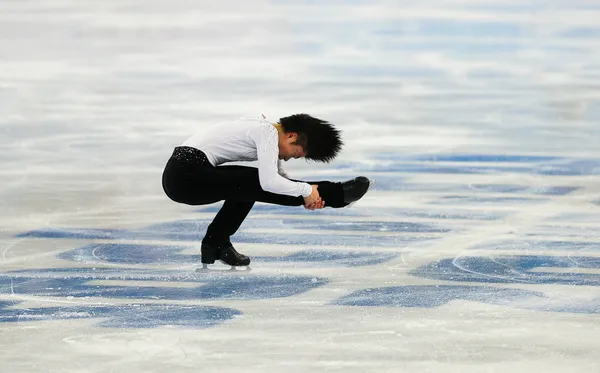 Artistik Patinaj. Erkekler kısa program — Stok fotoğraf