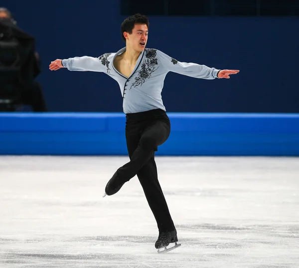 Patinaje artístico. Hombres patinaje libre — Foto de Stock