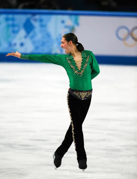 Kunstschaatsen. mannen vrije schaatsen — Stockfoto