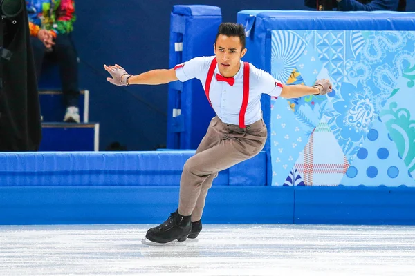 Patinaje artístico. Hombres patinaje libre —  Fotos de Stock