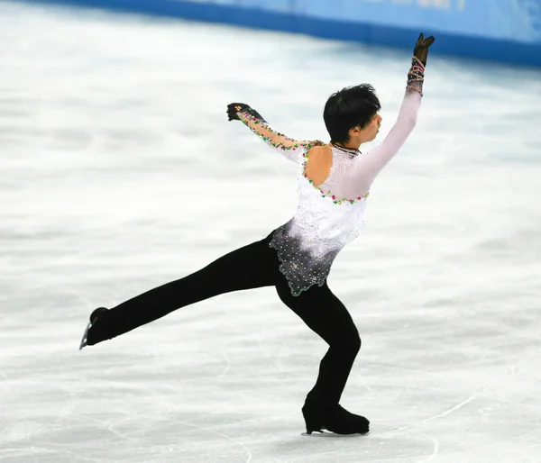 Kunstschaatsen. mannen vrije schaatsen — Stockfoto