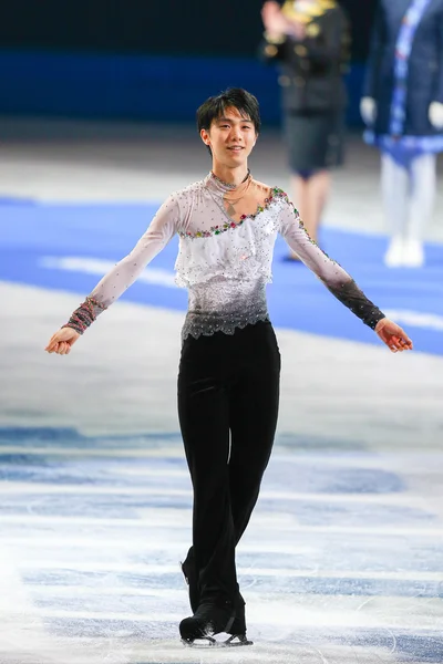 Patinaje artístico. Hombres patinaje libre — Foto de Stock