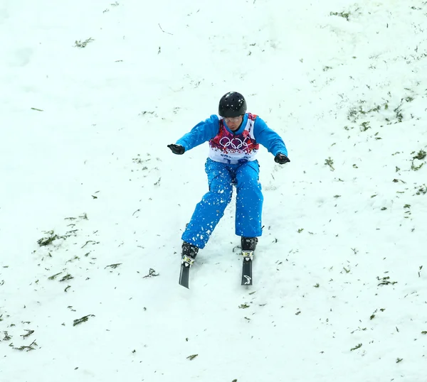 Sci freestyle. Aerials Qualificazione maschile — Foto Stock