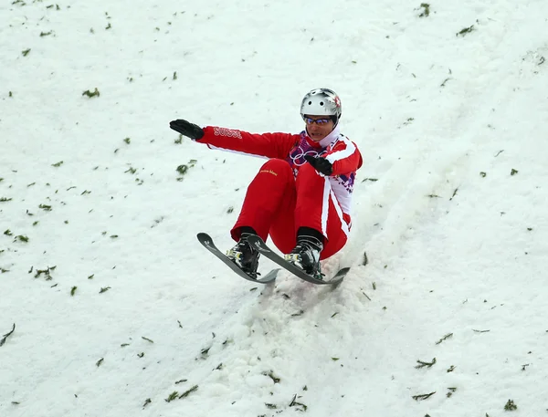 Sci freestyle. Aerials Qualificazione maschile — Foto Stock