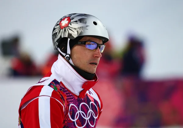 Freestyle-Skiing. Qualifikation für Männer-Luftgewehr — Stockfoto