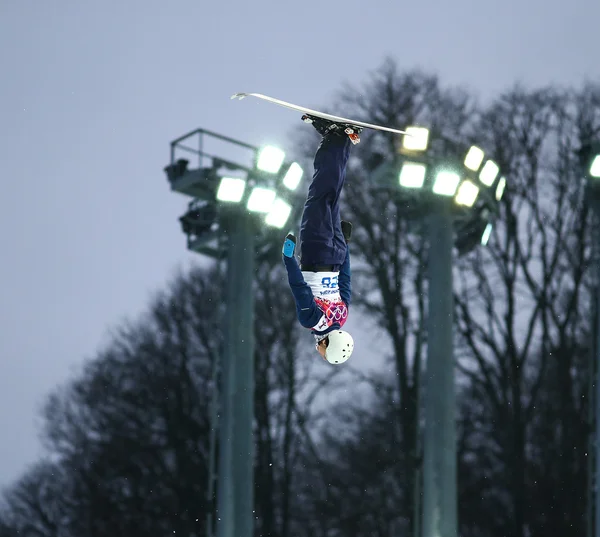 Freestyle Skiing. Men's Aerials Qualification — Stock Photo, Image